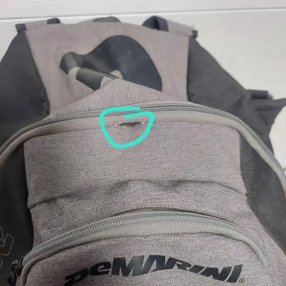 DeMarini Voodoo OG Baseball / Softball Game Equipment Backpack Carrying Bag Gray - Picture 5 of 5